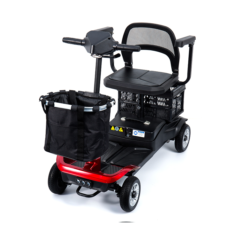 Xe trượt scooter 4 bánh hạng nhẹ YL-02 dành cho người cao tuổi, có ghế xoay 360°