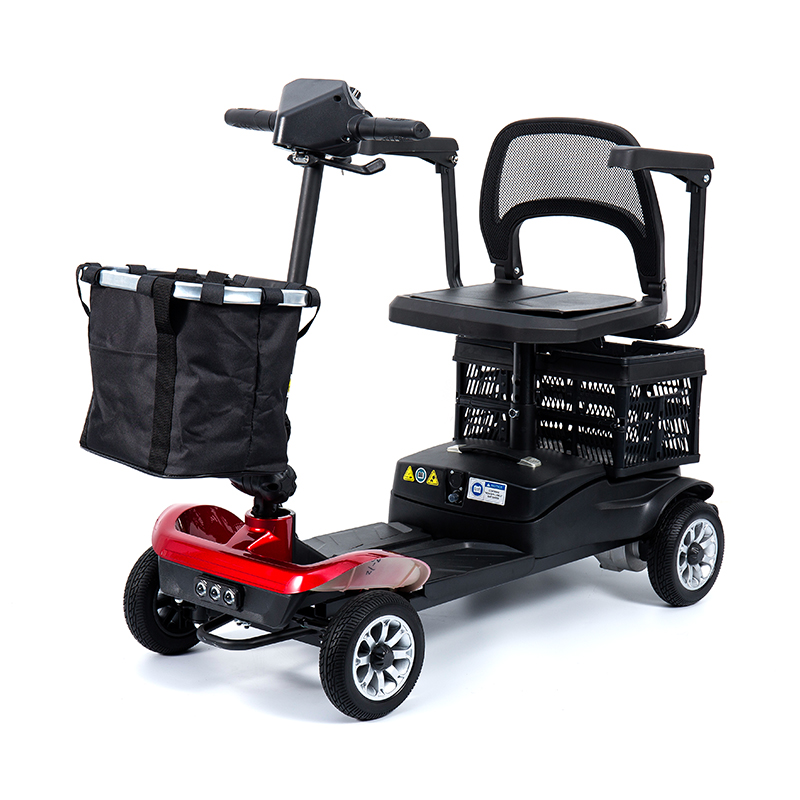 Xe trượt scooter 4 bánh hạng nhẹ YL-02 dành cho người cao tuổi, có ghế xoay 360°