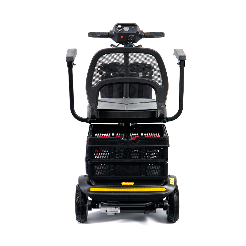 Xe trượt scooter 4 bánh hạng nhẹ YL-02 dành cho người cao tuổi, có ghế xoay 360°