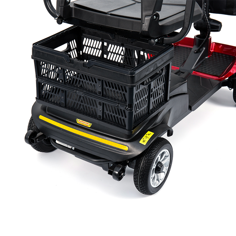 Xe trượt scooter 4 bánh hạng nhẹ YL-02 dành cho người cao tuổi, có ghế xoay 360°