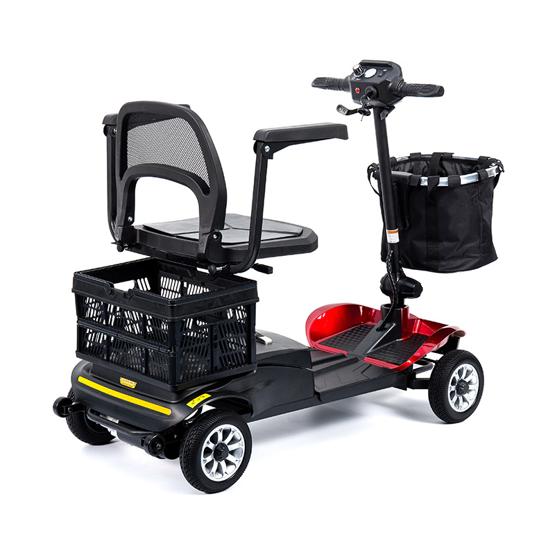 Xe trượt scooter 4 bánh hạng nhẹ YL-02 dành cho người cao tuổi, có ghế xoay 360°