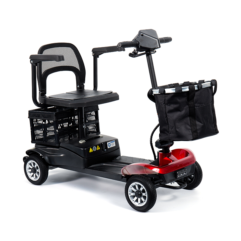 Xe trượt scooter 4 bánh hạng nhẹ YL-02 dành cho người cao tuổi, có ghế xoay 360°