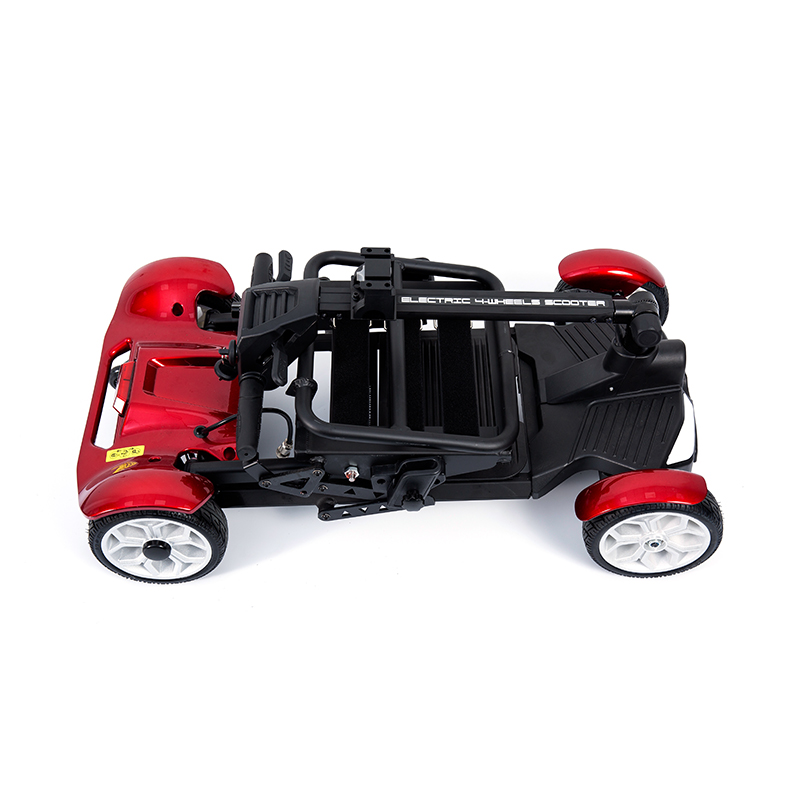 Xe tay ga điện du lịch 4 bánh YL-211 dành cho người cao tuổi có đèn pha LED, giỏ