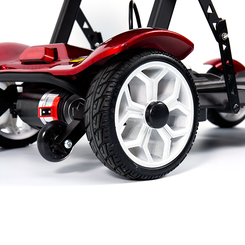 Xe tay ga điện du lịch 4 bánh YL-211 dành cho người cao tuổi có đèn pha LED, giỏ