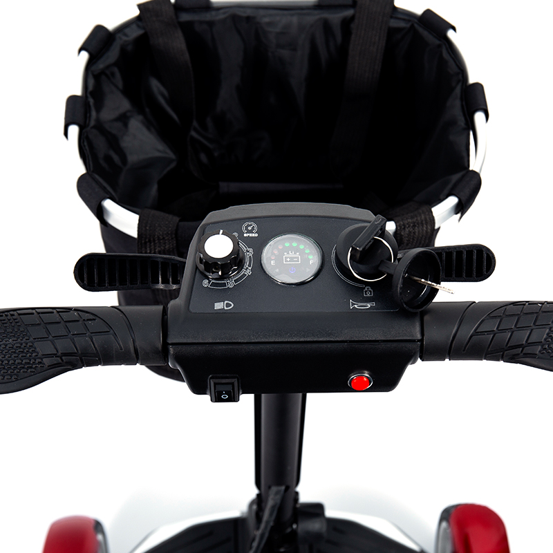 Xe tay ga điện du lịch 4 bánh YL-211 dành cho người cao tuổi có đèn pha LED, giỏ